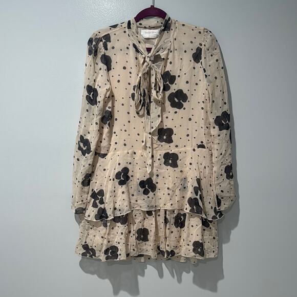 See By Chloe Women’s Dress Silk Size 42 Summer Romantic Feminine Whimsical - Picture 1 of 11